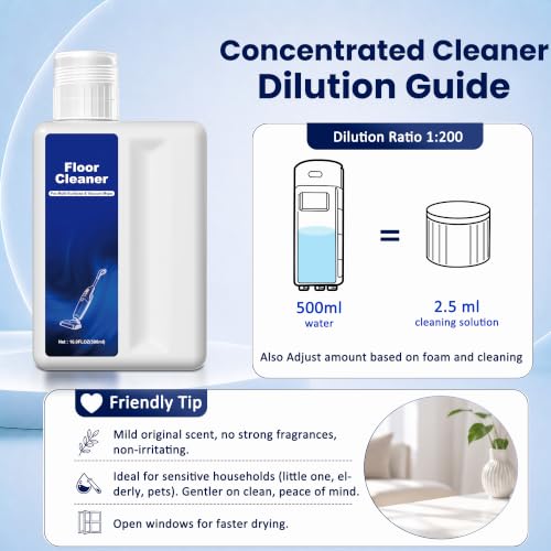 Image of Floor Cleaning Solution Compatible with Shark Vacmop Cleaner & Hydrovac