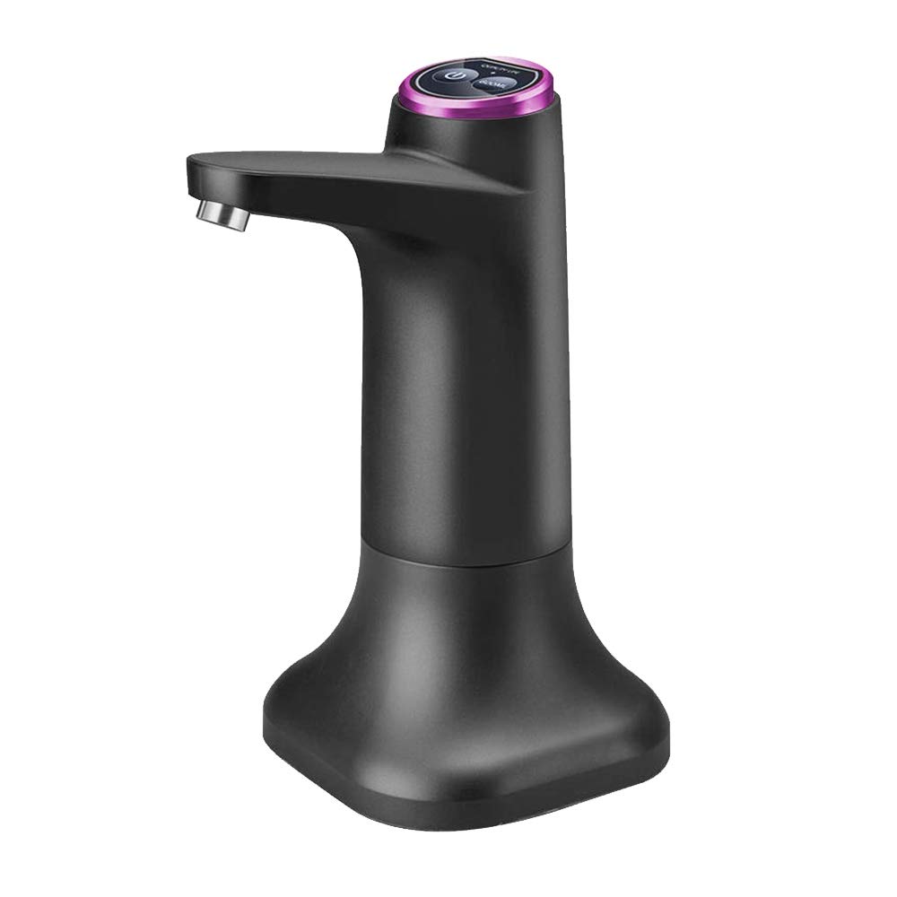 CTRLZS Electric Water Bottle Pump with Base USB Water Dispenser Portable Automatic Water Pump Bucket Bottle Dispenser-Dark Gray