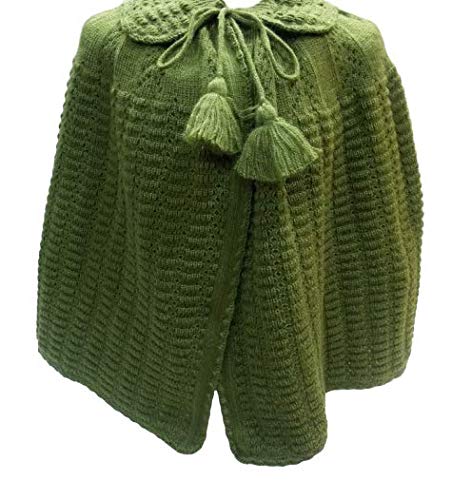 La Parisién TOQUILLA ABUELA, PELERINA, COLOR VERDE