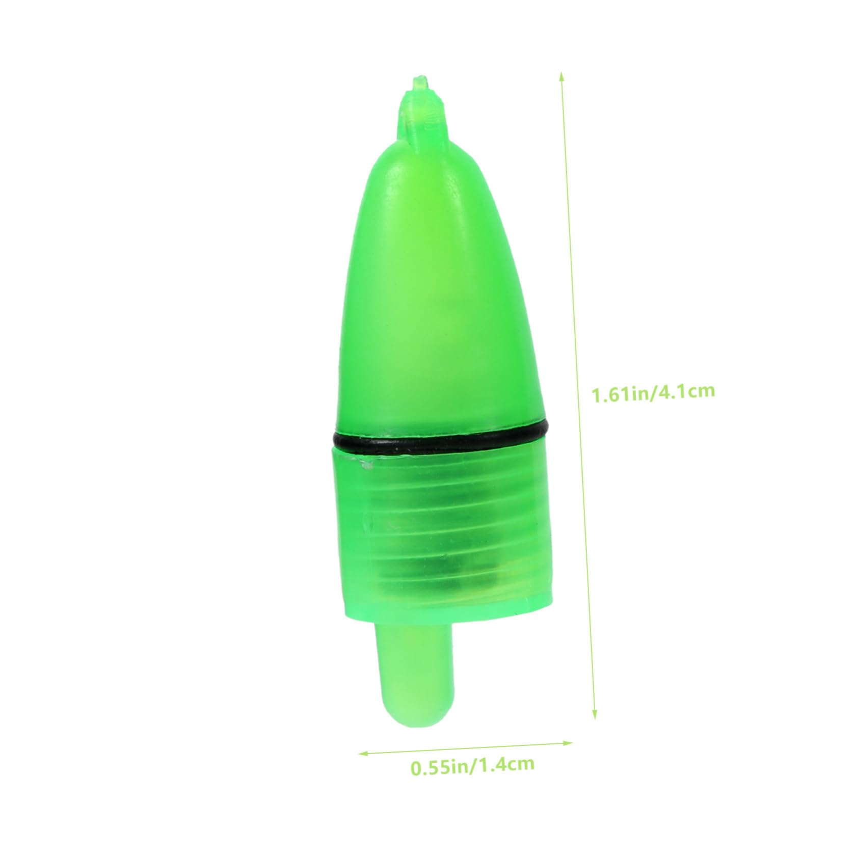 OSOLADY 20pcs Luminous Fishing Rod Alarm Bells with Light Durable Night Bite Indicator for Bass Trout Walleye for Offshore and Inshore Fishing