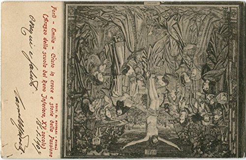 1907 Forlì - Emilia, Cristo in Croce e storie della Passione, Arazzo - FP B/N VG Cartolina Postale