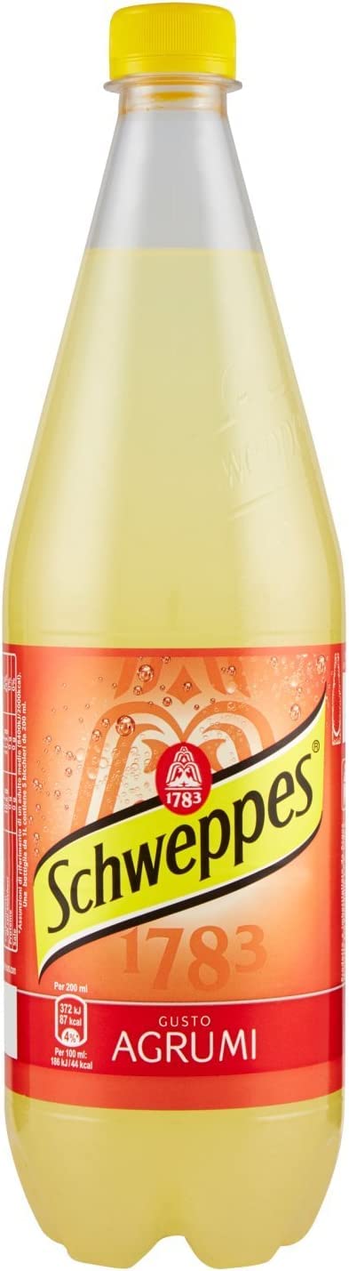 Schweppes Agrumi Citrus Lemonade PET 1 Litre Refreshing Pack of 6