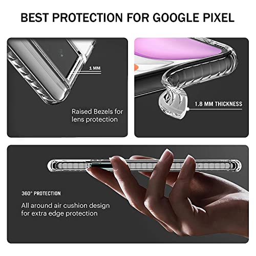 RIGGEAR-Crystal-Hybrid-Transparent-Back-Cover-Case-for-Google-Pixel-6A-TPUPC-Black-Clear-Bumper