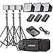 Produktbild Neewer LED Videolicht Set 3X CN-160 Ultra High Power dimmbare LED-Licht 3X Softbox 3X Li-Ion Ersatzakku für Sony NP-F550 F570 1x USB Ladegerät 3X Lampenstativ + 1x Tragetasche
