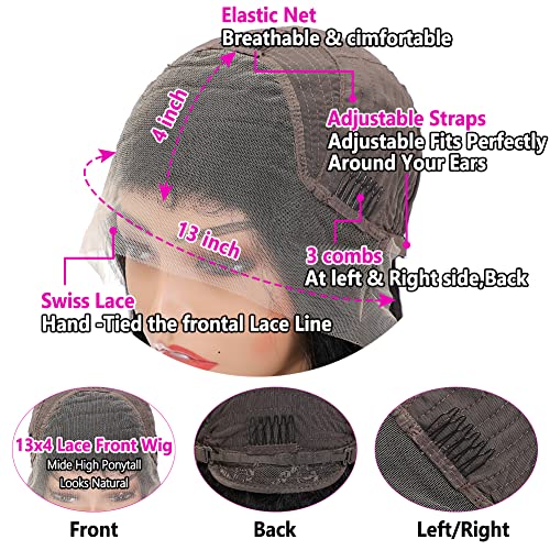 Unher Body Wave Lace Front Wigs Human Hair Pre Plucked 13X4 Hd Transparent Lace Frontal Wigs Human Hair With Baby Hair 150 Density Bleached Knots Glueless Human Hair Wigs For Black Women Natural Color (20Inch) #TOP3