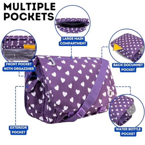 Image of J World New York Terry Messenger Bag for Women Girls School Kids