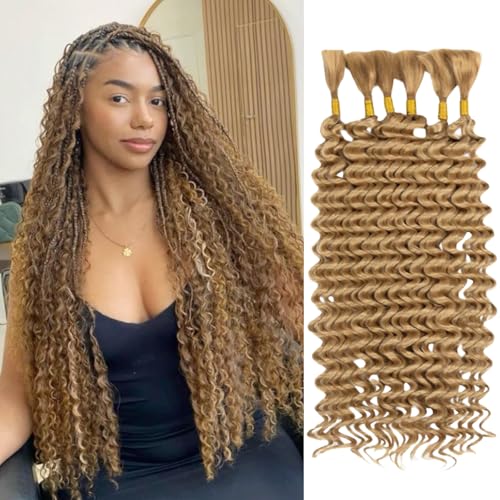 Braiding Hair 200g 18 Inch Deep Water Wave Bulk Hair