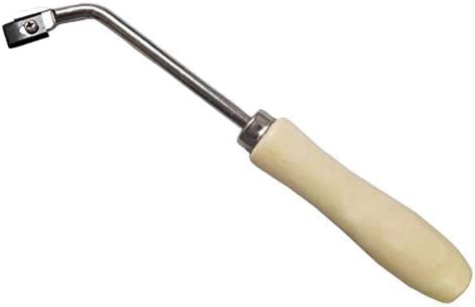 Flaches Vinyl-Viertelmondmesser mit Schweißnahtführung und Bodenbelag-Handnutgerät mit 10 Ersatzklingen zum Beschneiden von Schweißstäben/Nuten von PVC-Vinylböden, Schweißwerkzeug-Set