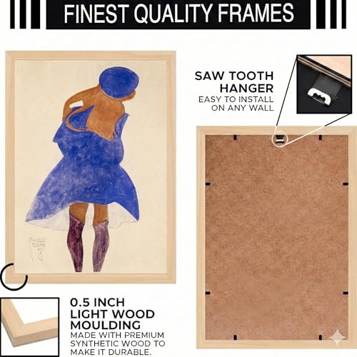 Image of BLINKART Jazz Music Aesthetic Modern Art Walls With Frame | Natural Wood Texture | Living Room Bedroom Office Wall Decoration | Poster Home Decor Frames Wall Bedroom | 12x8 Inches (D360)