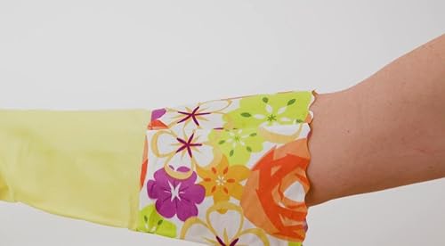 Miniatura 7 de 2 pares de guantes para el hogar sin látex guantes de limpieza con forro suave puño largo impermeable