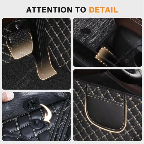 Tapis de sol Alfa Romeo Stelvio en cuir de luxe et sur mesure - 4