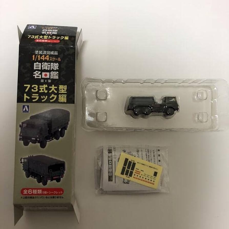アオシマ 1/144 自衛隊名鑑 第1弾 73式大型トラック編