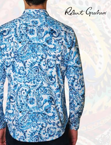 Robert Graham Men's Abbott Long Sleeve Woven Button Down Shirt3