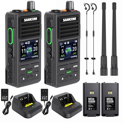 Image of SAMCOM DMR Digital Analog Two Way Radios Walkie Talkies Waterproof IP67 FPCN50A Radio with Customize Channel ID /Name GPS Text Message Call Logs Group Call Emergency Button Programmable 2 Way Radio