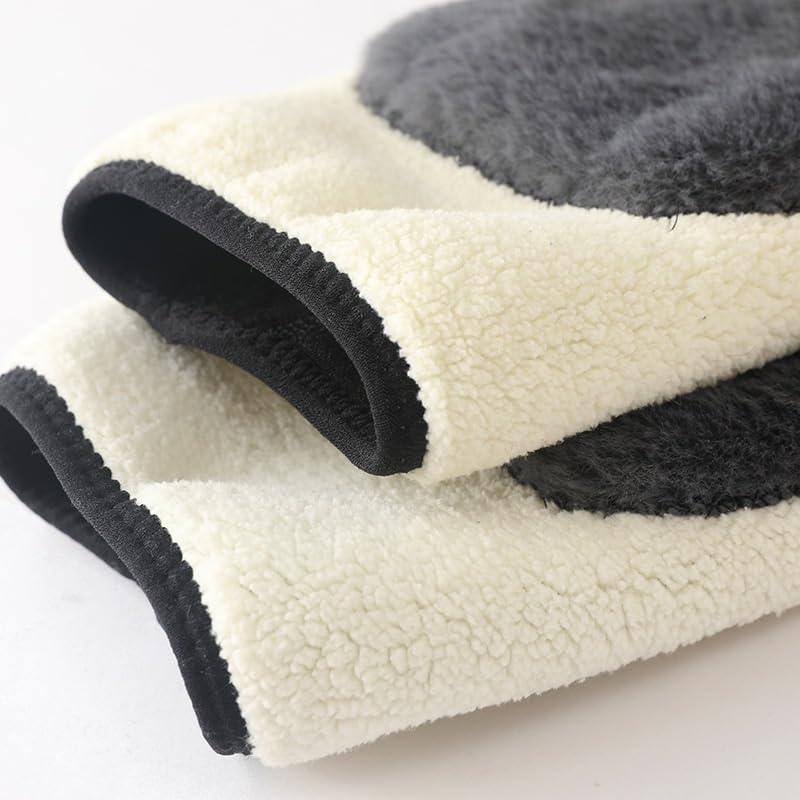 Lambskin Thickened Knee Guard for Winter Leg Cover That Provides Warmth Protection