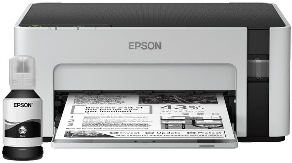 Epson ECO TANK ET M 1100 - Impresora Tinta Blanco y Negro