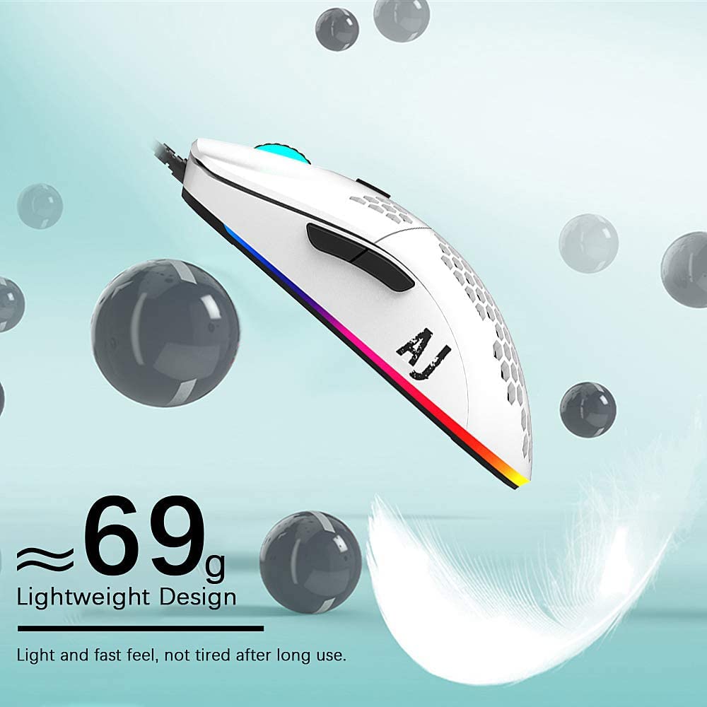 Tastiera da gioco cablata, set di mouse 3 in 1, tastiera meccanica con interruttore blu retroilluminato arcobaleno, mouse da gioco da RGB da 16000 DPI con 7 pulsanti +10 mouse pad retroilluminato RGB
