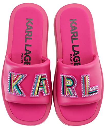 Image of KARL LAGERFELD Women's Opal Embellished Platform Sandal