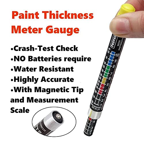 Medidor de Grosor de Pintura para Automóvil con Punta Magnética y Escala Indicadora miniatura 3