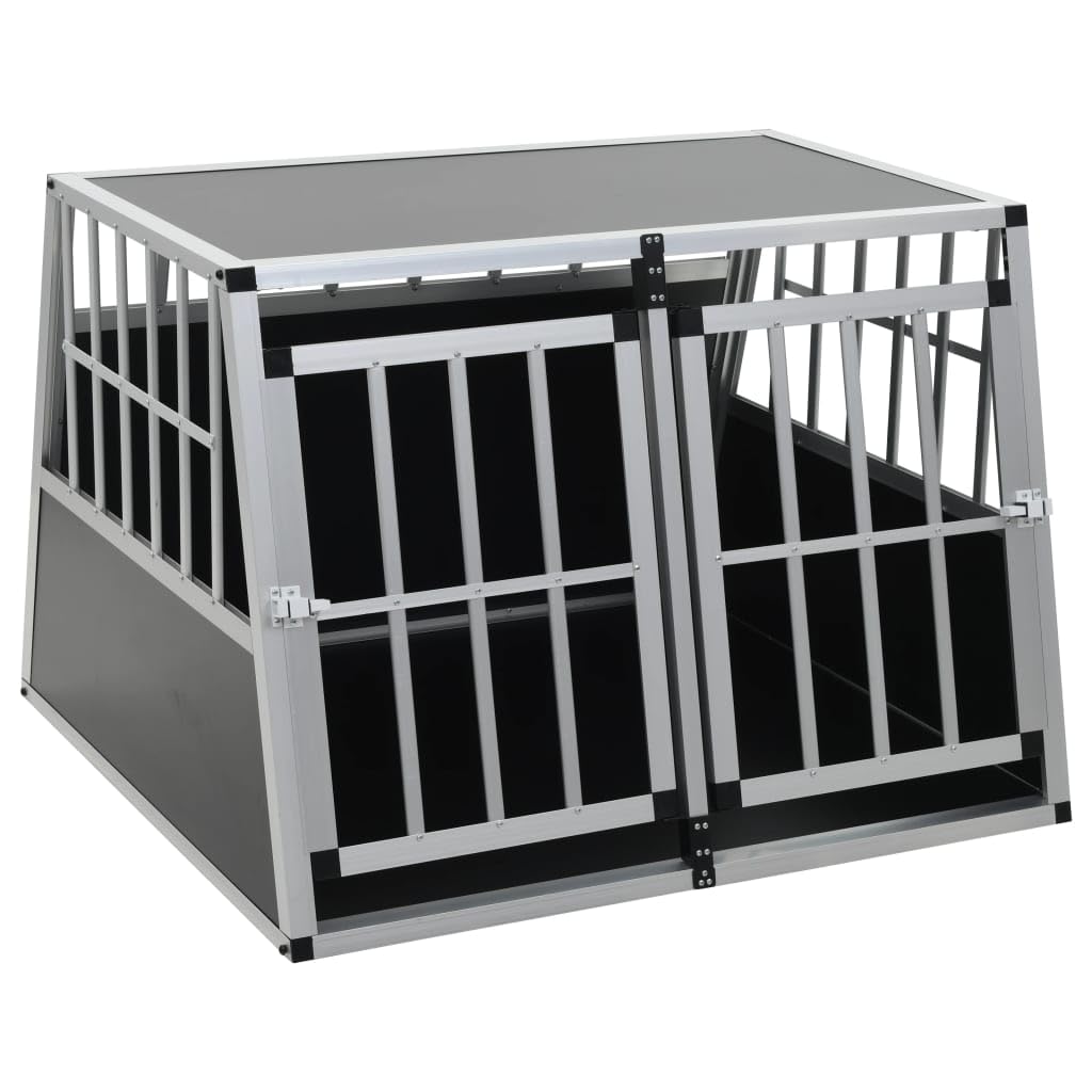 Generico Trasportino per Cani con Doppia Porta 94x88x69 cm,Argento,19.1kg,170665