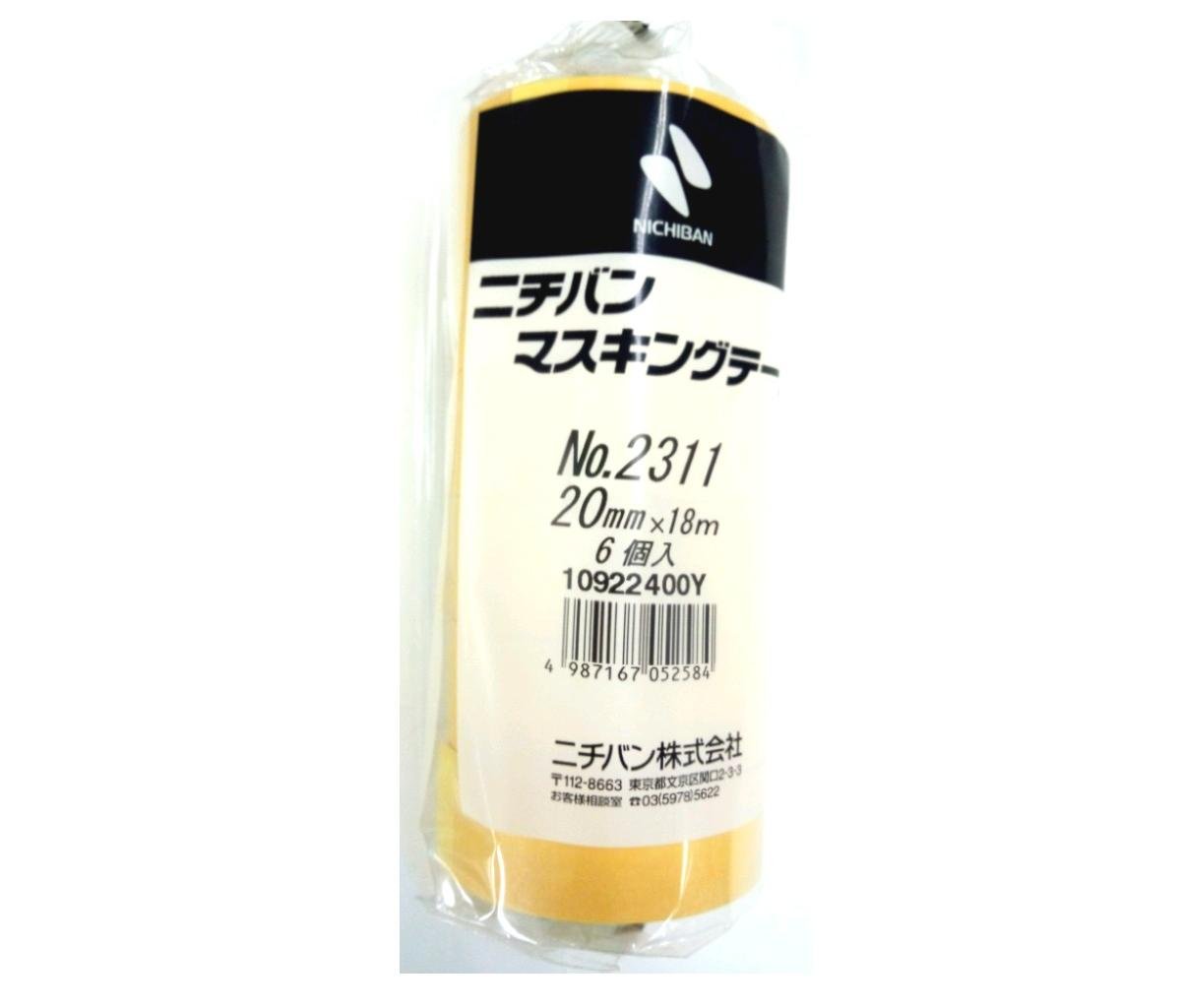Amazon | ニチバン マスキングテープ 車両用 60巻入 20mm×18m 2311H