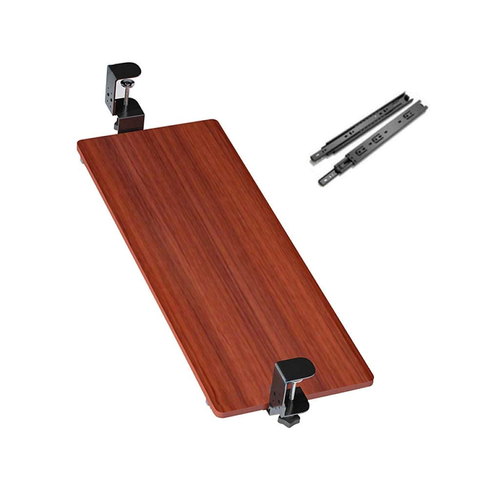Buy Wooden Clamp On Keyboard Tray Under Desk Ergonomic Clampon Sliding