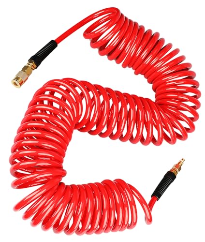 YOTOO Polyurethane Recoil Air Hose 3/8' Inner Diameter by 50'...