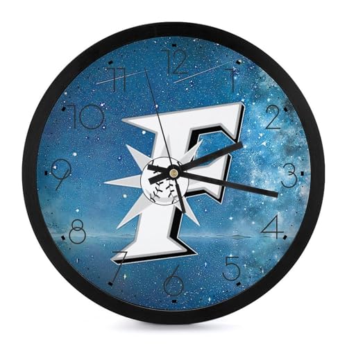 北海道日本ハムファイターズ 掛け時計 壁掛け時計 円形 静音 電池式 アラビア数字 オフィス/寝室/リビング