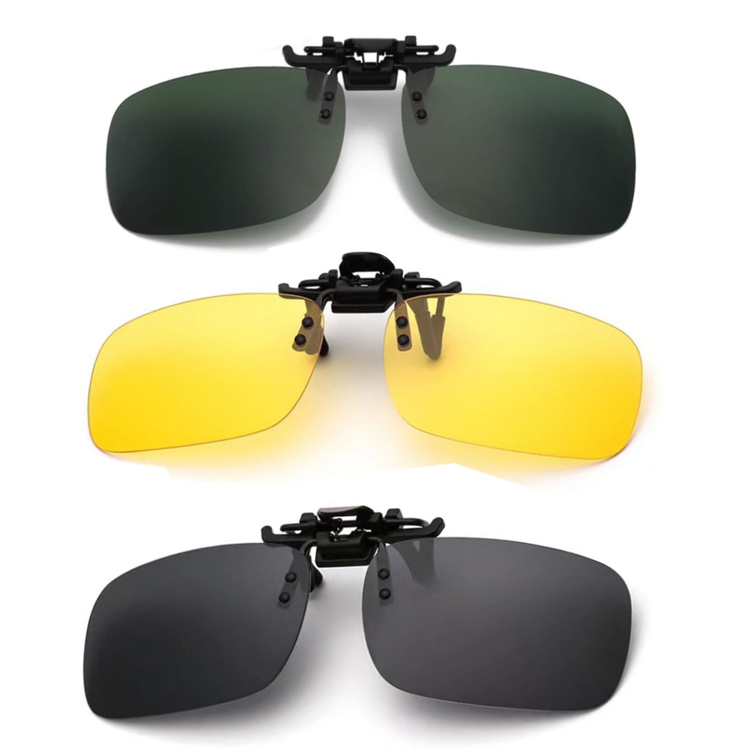 Clip Per Occhiali Da Sole Polarizzati - 3 Pezzi, Sovrapponibili Per Occhiali Da Vista - Foto 4