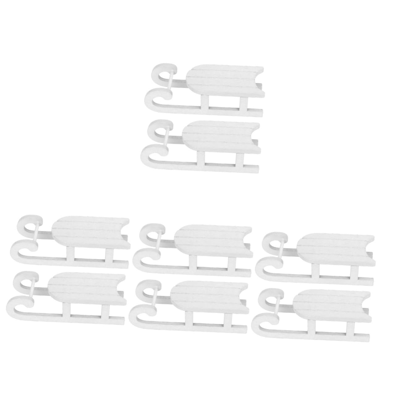 Toyvian 8 Pz Natale in Ritagli in Natale Mini Scatola Bianca
