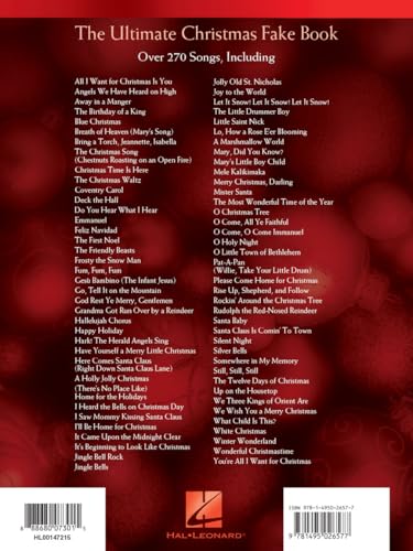 Ultimate Christmas Fake Book - 6th Edition | 270 Holiday Songs with Lyrics, Chords and Melody | Piano, Vocal and Guitar Sheet Music - Image 2