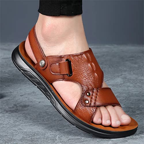 Men's Sandals Casual Beach Shoes Men's Anti-Skid Sandalias Sandals for Men Sandale(43)3