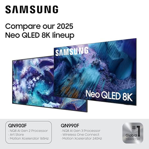 Image of Samsung 85-Inch Class Neo QLED 8K QN900F Series, Vision AI, Mini LED Smart TV (2025 Model, 85QN900F) Neo Quantum HDR 8K Pro, Object Tracking Sound + w /Dolby Atmos, Glare Free, Alexa Built-in