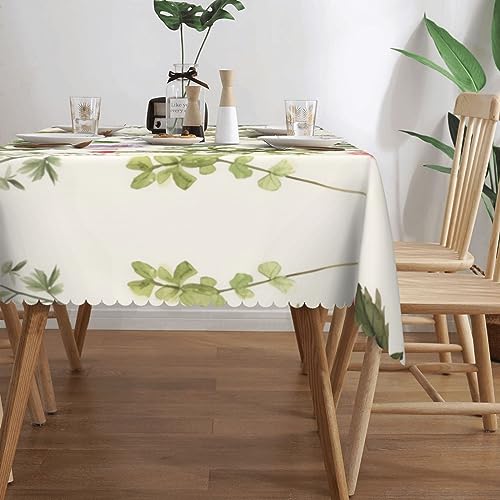 Nappe imperméable aquarelle rectangulaire lavable intérieur extérieur 137x183