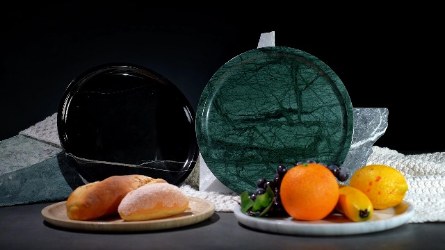Amazon.com: 8inch Black Marble Tray for Home Decor for Bathroom