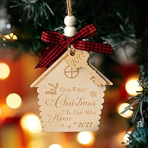 ONE WALL New Home Ornament 2022, First Christmas in Our New Home Housewarming Gifts Christmas Tree Decorations Ornaments…