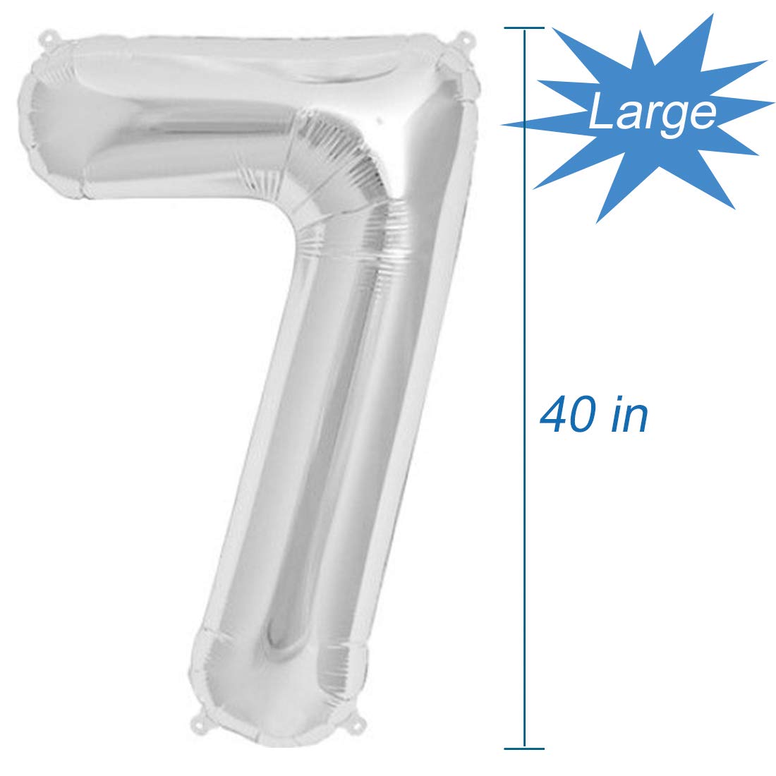 Amazon | Tellpetシルバー数字70バルーン、70歳の誕生日パーティー