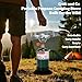 Propane Camping Stove, Portable Backpacking Stove with Adjustable Burner, Stable Camp Gas Stove for Outdoor Cooking, Single Burner Propane Stove for Hiking, Tailgating, Grilling (Fuel not Included)