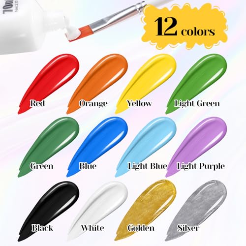 White Face Paint 70ml - Professional Water-Based Body Paint for Skeleton, Clown & Zombie Looks, Non-Toxic Washable Face Body Paint for Halloween SFX Cosplay Makeup ,Costume Events,Party - Image 4