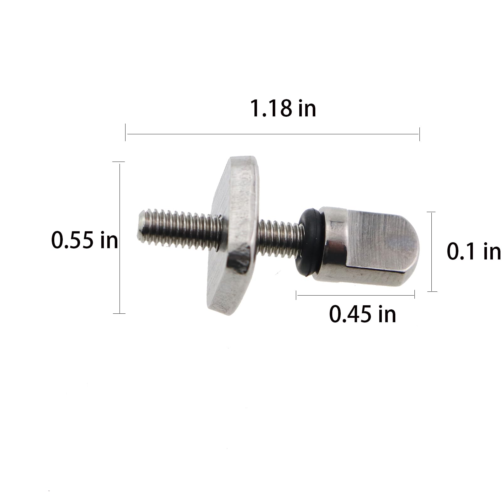 ZHYOHEN 6PCS Surfboard Cruiser Yacht Accessories Set Tool Free 316 Stainless Steel Fin Screws Thumb Fasteners