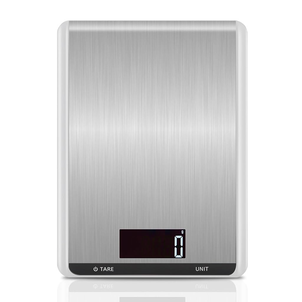 JFDBGU Electronic Scales, Household Kitchen Scales, Small Electronic Scales, Food Weighing Devices(White)