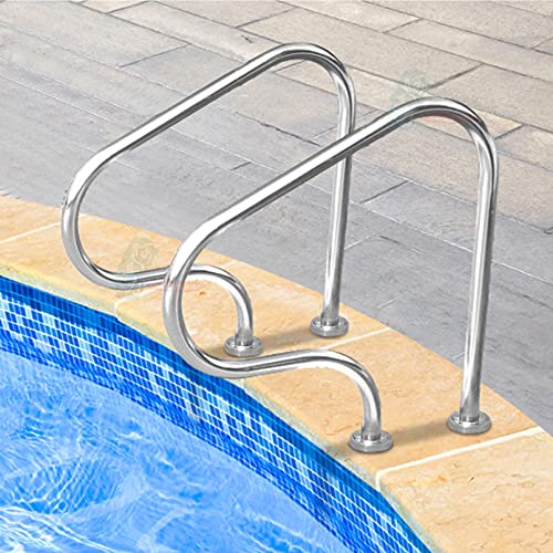 Barandal para escalera de piscina en acero inoxidable 304 miniatura 3