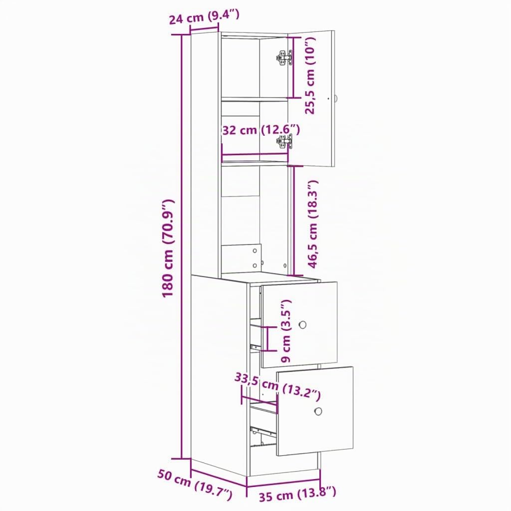 vidaXL Küchenschrank, Küchenbuffet mit Türen Schubladen, Hochschrank für Küche Restaurant Hotel, Küchenzeile Schrank, Weiß Holzwerkstoff