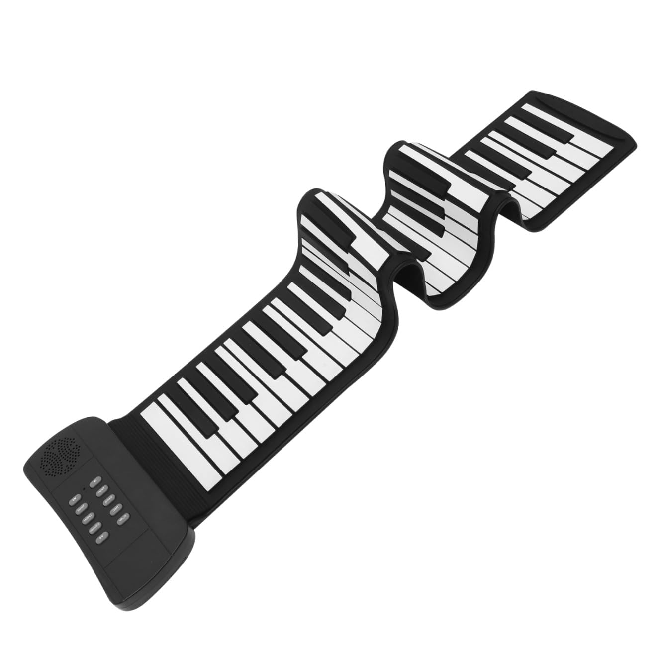 Pianoforte Leggero Portatile Elettronico Silicone Tasti in 61 e Sustain Pieghevole Pedale Ingresso Audio Mp3 Regalo per Ragazzo Ragazza