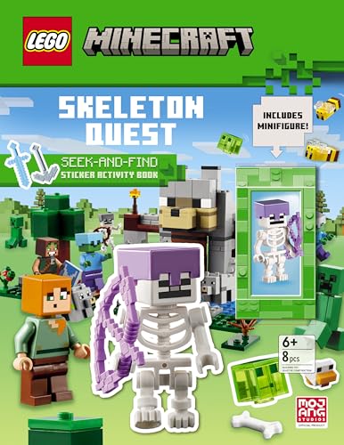 Skeleton Quest (LEGO Minecraft): A Seek & Find Sticker Activity Book image 2