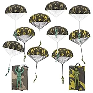 LURICO Fallschirm Spielzeug Kinder 10 Stück