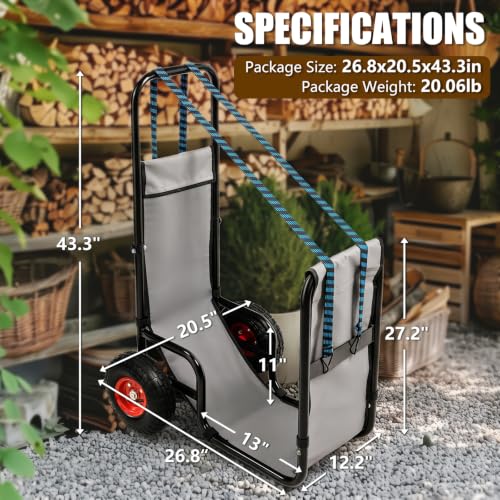 Firewood Cart with 10.5
