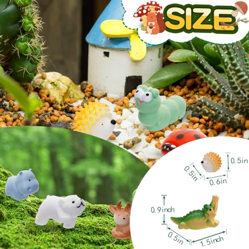 Animalia Creations AC-80MRA Mini Resin Animals Figurines, 80 Styles, Multicolor, Safe Resin & Plastic, Ideal for Crafts - 8