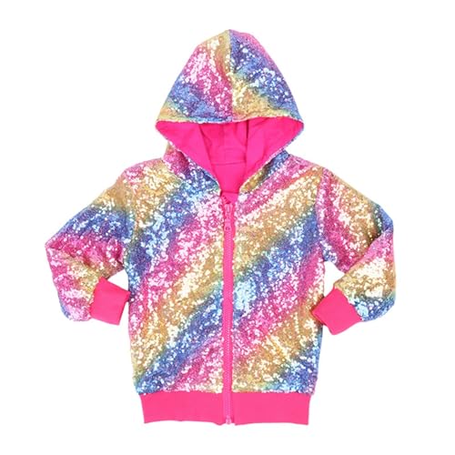 Chaqueta de lentejuelas para niña, carnaval, festivo,