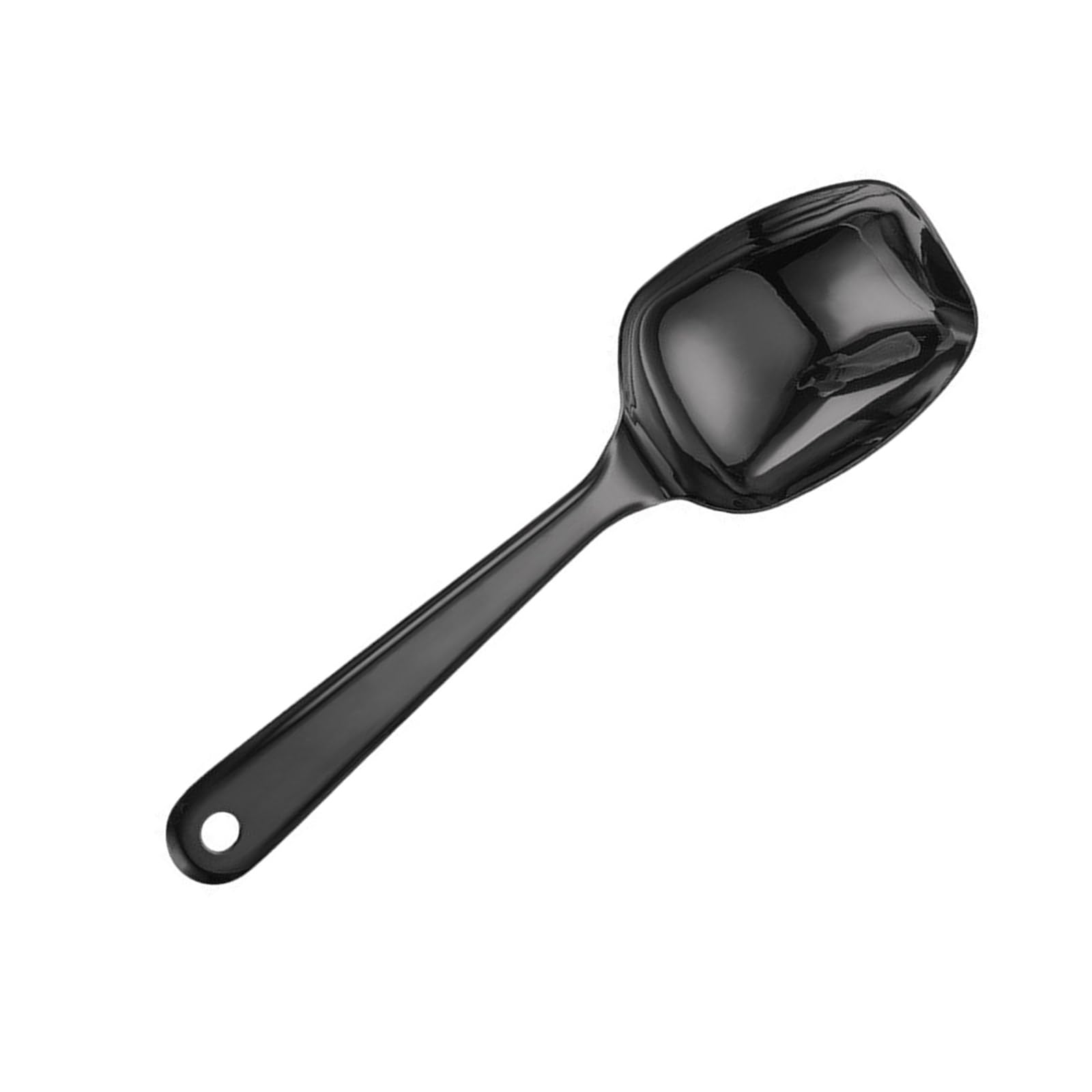 Buxuaaaa Dishwasher Safe Serving Spoons Elegant Stainless Steel Rice Spoons Stable and Dishwasher Safe Serving Flat Square Rice Spoon